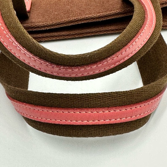 AUTHENTIC BURBERRY BLUE LABEL CANVAS, LEATHER HANDBAG - Picture 9 of 12